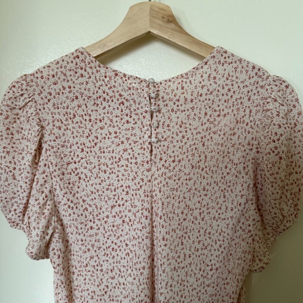 Doen Ortigia Floral Ditsy Mini Dress In Rosepink XL - Picture 9 of 10